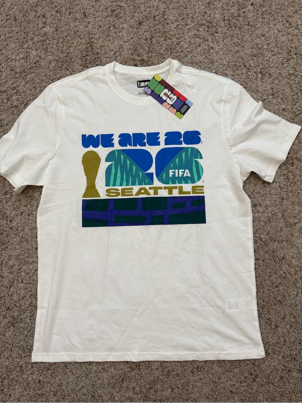 Seattle 'We Are 26' FIFA Graphic Short Sleeve Tee - White